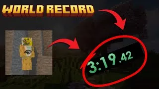 Thumbnail: Shrek Helmet Speed run | WORLD RECORD - Minecraft Bedrock Texturepack speed run WORLD RECORD +Rules