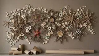 Thumbnail: I Turned Paper Rolls Into Beautiful Wall Decorations! Creative & Easy DIY Home Decor on a Budget!