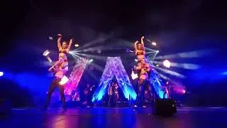 Thumbnail: Fire and angle grinding duet show for hire at events