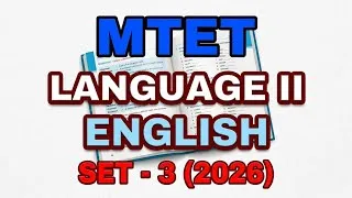 Thumbnail: Meghalaya TET || Language II || set -3 || 2026 #mtet 