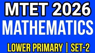 Thumbnail: MTET || Mathmatics || 2026 || Lower Primary|| #mtet 