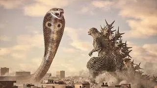 Thumbnail: Godzilla Minus One Attacks a Massive Cobra
