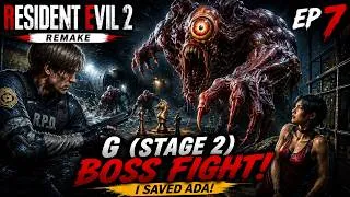 Thumbnail: This Boss Was IMPOSSIBLE To Beat!😱 | Resident Evil 2 Remake | EPISODE 7