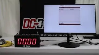 Thumbnail: Double-Sided Oil Change Timer w/Automatic Vehicle Service Time Logging- DC-25T-UP-TERM-BAY-TIMER