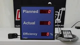 Thumbnail: Pace of Production Counter, High Efficiency ANDON Light w/ Timer Setting |DC-10C-2-EFF-KEY-PACE-AUTO
