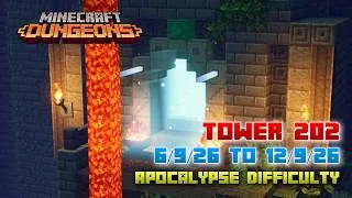 Thumbnail: The Tower 202 Apocalypse Full Climb, Guide & Strategy, Minecraft Dungeons Fauna Faire