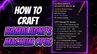 Thumbnail: How to FARM & CRAFT Ramaladni’s Magnum Opus FAST! Unique & Mythic Unique