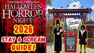 Thumbnail: HHN 35 | NEW 2PM Stay & Scream Guide! | HIDDEN Shows UNCOVERED?! | Halloween Horror Nights 2026