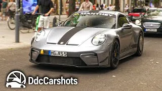 Thumbnail: Supercars in Düsseldorf 2026 ! VOL. 1 (Aventador SV, GT3 MR, 2.5 TFSi Cupra, 812, Revuelto, SF90)