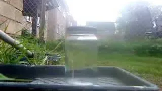 Thumbnail: Smashing glass with catapult in slow motion