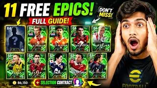 Thumbnail: 11 FREE EPICS ARE HERE! 😱 How to Claim All Rewards in eFootball 2026 Festival Campaign