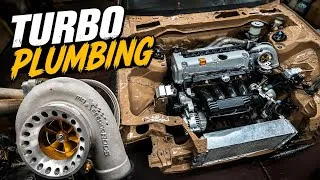 Thumbnail: Plumbing the GT35 Turbo on my K24