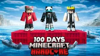 Thumbnail: We Survived 100 Days on Container in Hardcore Minecraft!