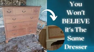 Thumbnail: Old Dresser Gets A Major Makeover//Saved From The Dump