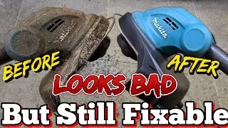 Thumbnail: A home repair anyone can do and afford, Makita DUR181  strimmer repair. 