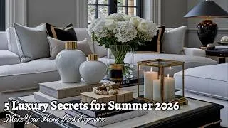 Thumbnail: Summer 2026 Refresh: 5 Sophisticated Secrets for Timeless Luxury Interiors