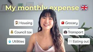 Thumbnail: London cost of living alone: My monthly expense & how I save over £1,000 every month