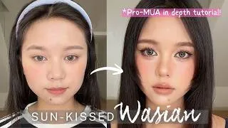 Thumbnail: Sun-kissed Wasian Freckles Makeup | 25 Mins In-Depth Professional MUA Tutorial Step by Step