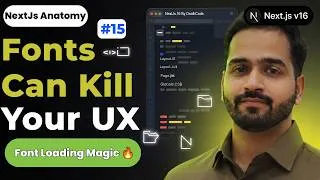 Thumbnail: How next/font Really Works 🚀 Better UX & Faster Pages #15 || Next.js Anatomy || DeathCode