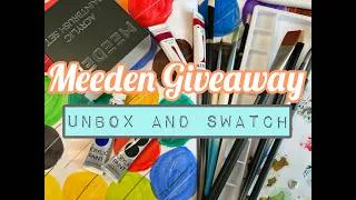 Thumbnail: MEEDEN GIVEAWAY Unbox and Swatch Video- A Lovely Long One Today!