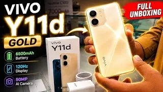 Thumbnail: Vivo Y11d Gold Full Unboxing | 6500mAh Battery & 120Hz Display 🔥