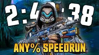 Thumbnail: Borderlands 4 Any% Speedrun in 2:40:38