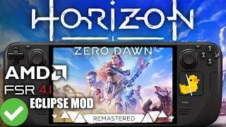 Thumbnail: Horizon Zero Dawn Remastered on Steam Deck — Eclipse Mod | FSR 4.1 | Lossless Scaling Test