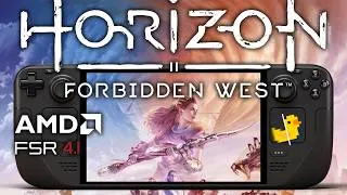 Thumbnail: Horizon Forbidden West on Steam Deck — FSR 4.1 & Lossless Scaling Performance Test