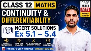 Thumbnail: Class 12 Maths|Continuity & Differentiability|NCERT Solutions Ex 5.1–5.4|#class12maths #derivatives