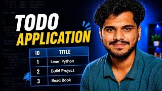 Thumbnail: Build your own Todo Application | L39 | Python Tutorial | in Telugu | DecodewithSK