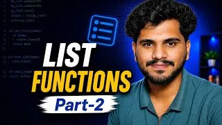 Thumbnail: List Functions| Part 2 | L37 | Python Tutorial | In Telugu | DecodewithSK