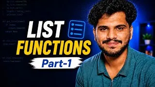 Thumbnail: List Functions | Part 1|  L36 | Python Tutorial | in Telugu  | DecodewitSK