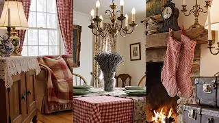 Thumbnail: Nostalgic Cottage Decor: Decorating with Red Gingham & Vintage Plaid