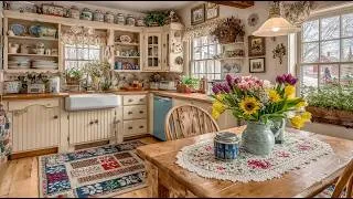Thumbnail: Charming Vintage Farmhouse Kitchen Makeover: Timeless Country Treasures & Cozy Decor Ideas