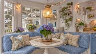 Thumbnail: Romantic Blue Cottage Kitchen Decor Ideas 2026 | Cozy Vintage Farmhouse Small Space
