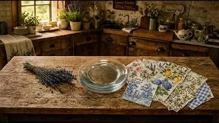 Thumbnail: 6 Beautiful Decoupage Ideas for Glass Plates — Napkin & Fabric Technique
