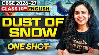 Thumbnail: 🍂 Dust of Snow in 20 Minutes! Complete Explanation, Poetic Device🔥 | Class 10 | CBSE 2026-27