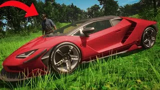 Thumbnail: Driving CARS in Red Dead Redemption 2...