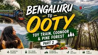 Thumbnail: Ooty Travel Vlog Part 2 | Toy Train • Coonoor • Pine Forest