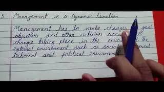 Thumbnail: Management is dynamic function 12th CBSE