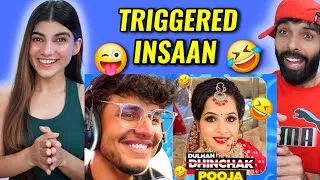 Thumbnail: Dhinchak Pooja ki Shaadi😍😍 | Triggered insaan reaction video | Deepak Ahlawat