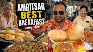 Thumbnail: Amritsar Best Breakfast | Amritsar Street Food Tour | Old Amritsar Street Food  | Amritsar | Punjab