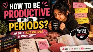 Thumbnail: How to Study During Periods? | No Guilt, Just Smart Study ❤️ 