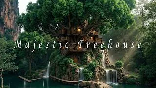 Thumbnail: Majestic Treehouse Sanctuary – Relaxing Meditation Music – Cascading Waterfalls & Forest Serenity