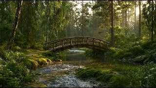 Thumbnail: Wash Away Your Stress 🌿 Soothing River Sounds & Forest Birdsong