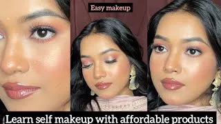 Thumbnail: Wedding guest makeup tutorial with affordable 😍 products || learn makeup with me || 