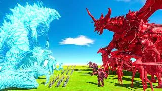 Thumbnail: Sky Blue Team + Legendary Godzilla vs Titanus Destoroyah Evolved + Red Team