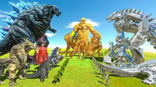 Thumbnail: Natural Titans vs Golden Titans vs Silver Titans | Godzilla vs Kong vs Mechagodzilla - ARBS