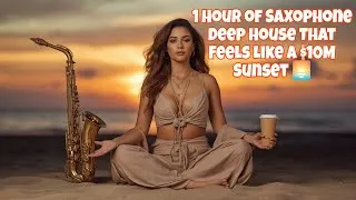 Thumbnail: 🌴 Tropical Saxophone Deep House Chill – Summer Beach Vibes & Smooth Saxophone Beats 🌊