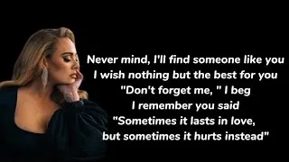 Thumbnail: Adele - Someone Like You (Lyrics)